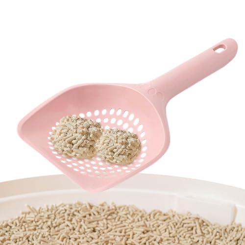 Katzenstreuschaufel, Antihaft-Sieb, Kotreiniger mit ergonomischem Griff, schnelle und bequeme Katzenkotschaufel für Katzentoilette, perfekt für den täglichen Gebrauch (Rosa) von Generisch