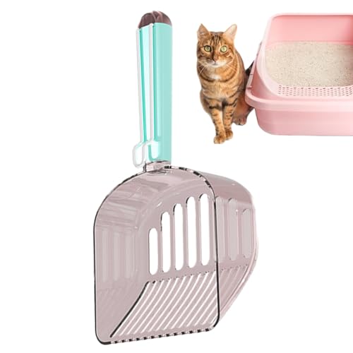 Katzenstreuschaufel - Hundestreu-Reiniger | Transpatent Katzenkotschaufel, Siebschaufel für Katzentoilette, Hunde und Katzen von Generisch