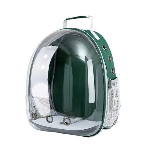 Katzentasche, tragbar, Raumkapsel, atmungsaktiver Rucksack, Schultasche, großes Fassungsvermögen, Haustierbedarf (grün) von Generisch