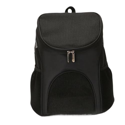 Katzentasche zum Ausgehen, tragbare Tasche für vier Jahreszeiten, große Kapazität für Hunde, atmungsaktive Schultern für Katzen (Schwarz, 34, 30, 40) von Generisch