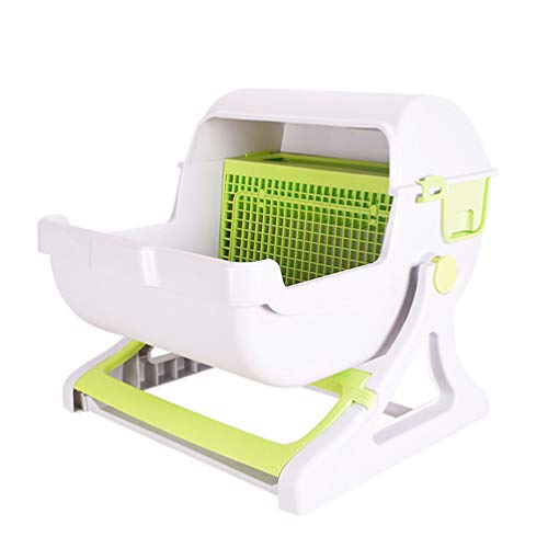 Katzentoilette, leicht zu reinigende Kippschaufel, hohe Kapazität, halbautomatisches Design für einfache und bequeme Nutzung von Generisch