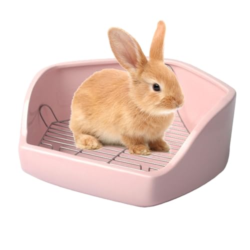 Katzentoilette für Käfig, Ecktoilette für kleine Haustiere | Käfig-Eck-Toilettenpfanne Hasen-Katzentoilette - Abnehmbare Draht-Design-Haustiertoilette, Kleintier-Töpfchen-Trainer-Toilette für Hasen un Katzentoilette für Käfig, Ecktoilette für kleine Haustiere | Käfig-Eck-Toilettenpfanne Hasen-Katzentoilette - Abnehmbare Draht-Design-Haustiertoilette, Kleintier-Töpfchen-Trainer-Toilette für Hasen un von Generisch