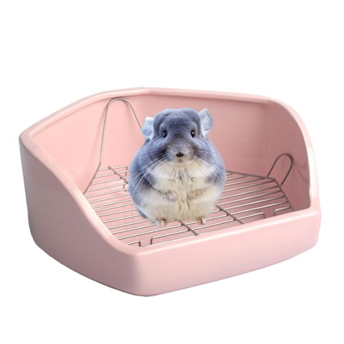 Katzentoilette für Käfig, Ecktoilette für kleine Haustiere - Pet Bunny Toilette Kleintier-Eckpfanne,Kleine Haustiertoilette für den Innenbereich, herausnehmbare Drahttoilette, Tiertöpfchentrainer für Katzentoilette für Käfig, Ecktoilette für kleine Haustiere - Pet Bunny Toilette Kleintier-Eckpfanne,Kleine Haustiertoilette für den Innenbereich, herausnehmbare Drahttoilette, Tiertöpfchentrainer für von Generisch