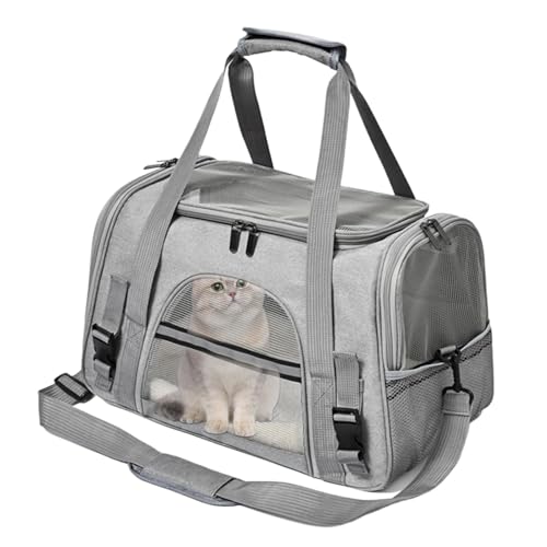 Katzentragetasche, tragbare Katzen-Reisetasche, weiche Seiten, Haustier-Tragetasche, bequeme Katzentasche, einfach zu tragen und praktisches Design für Ihre pelzigen Freunde Katzentragetasche, tragbare Katzen-Reisetasche, weiche Seiten, Haustier-Tragetasche, bequeme Katzentasche, einfach zu tragen und praktisches Design für Ihre pelzigen Freunde von Generisch