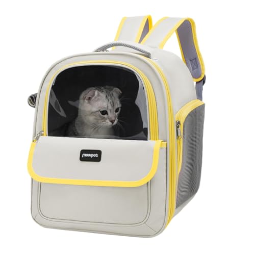 Katzentragetasche – Haustier-Tragetasche, belüfteter Blasen-Haustier-Rucksack, zum Betrachten von Katzen, Welpen-Reiserucksack, Haustier-Sholder-Tasche, leichter, geräumiger Haustier-Outdoor-Rucksack Katzentragetasche – Haustier-Tragetasche, belüfteter Blasen-Haustier-Rucksack, zum Betrachten von Katzen, Welpen-Reiserucksack, Haustier-Sholder-Tasche, leichter, geräumiger Haustier-Outdoor-Rucksack von Generisch