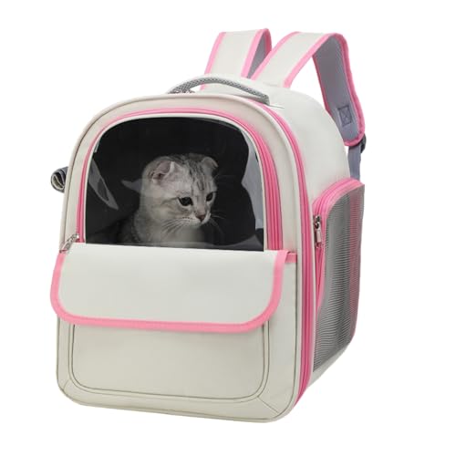 Katzentragetasche – Haustier-Tragetasche, belüfteter Blasen-Haustier-Rucksack, zum Betrachten von Katzen, Welpen-Reiserucksack, Haustier-Sholder-Tasche, leichter, geräumiger Haustier-Outdoor-Rucksack Katzentragetasche – Haustier-Tragetasche, belüfteter Blasen-Haustier-Rucksack, zum Betrachten von Katzen, Welpen-Reiserucksack, Haustier-Sholder-Tasche, leichter, geräumiger Haustier-Outdoor-Rucksack von Generisch