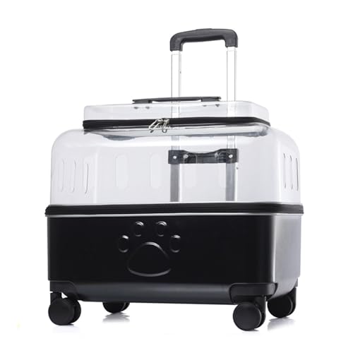 Katzentragetasche mit Rädern – Atmungsaktiver transparenter Haustier-Reisewagen für Wandern, Camping und Outdoor-Abenteuer Katzentragetasche mit Rädern – Atmungsaktiver transparenter Haustier-Reisewagen für Wandern, Camping und Outdoor-Abenteuer von Generisch