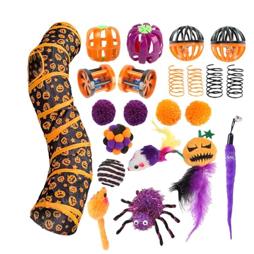Katzentunnel-Spielzeug | Haustier-Katzenschlauch-Spielzeug-Tunnel-Set für Halloween, reduziert Indoor-Haustier-Katzen-Langeweile, Ganzjahresspielmöbel für Balkon, Schlafzimmer, Wohnzimmer Katzentunnel-Spielzeug | Haustier-Katzenschlauch-Spielzeug-Tunnel-Set für Halloween, reduziert Indoor-Haustier-Katzen-Langeweile, Ganzjahresspielmöbel für Balkon, Schlafzimmer, Wohnzimmer von Generisch