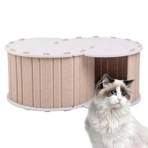 Katzentunnelbett – Filz-Katzenbett, runder Donut-Tunnel, Spielnest, Haustierzubehör für kleine Rassen, Welpenruhe, Kaninchen, Kätzchen, Zuhause, Winter, Outdoor, Nickerchen, Wohnung Katzentunnelbett – Filz-Katzenbett, runder Donut-Tunnel, Spielnest, Haustierzubehör für kleine Rassen, Welpenruhe, Kaninchen, Kätzchen, Zuhause, Winter, Outdoor, Nickerchen, Wohnung von Generisch