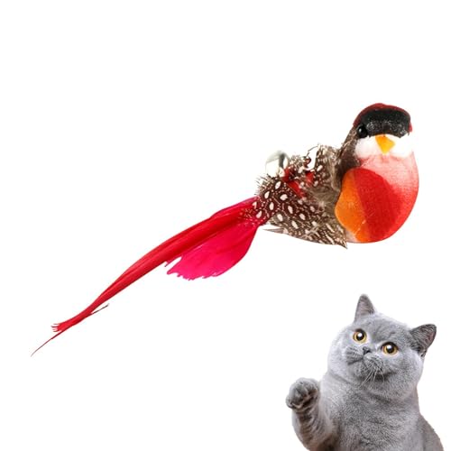 Katzenvogelspielzeug | Nachfüllungen Feder Vogel Katze Teaser Stick Spielzeug, Katzenspielzeug Selbstunterhaltung Interaktive Katze Teaser, Handgemachtes Katzenspielzeug, Vogel Kätzchen Kickers Katzenvogelspielzeug | Nachfüllungen Feder Vogel Katze Teaser Stick Spielzeug, Katzenspielzeug Selbstunterhaltung Interaktive Katze Teaser, Handgemachtes Katzenspielzeug, Vogel Kätzchen Kickers von Generisch