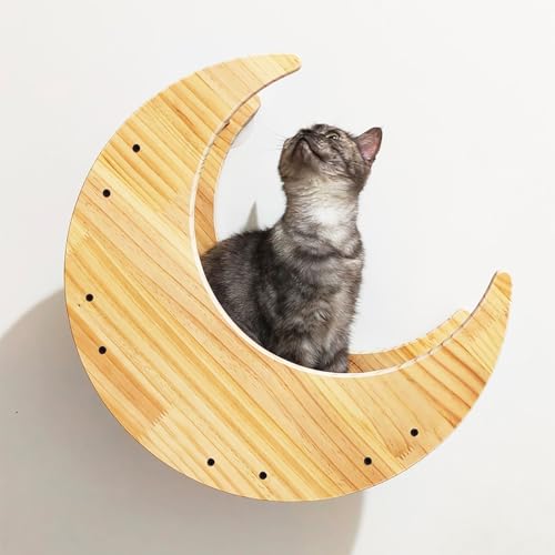 Katzenwandmöbel - Stufen mit Hanfseil, montierte Hängematte und Regale zum Klettern, Faulenzen - 3-stufiges Design für Katzen Katzenwandmöbel - Stufen mit Hanfseil, montierte Hängematte und Regale zum Klettern, Faulenzen - 3-stufiges Design für Katzen von Generisch