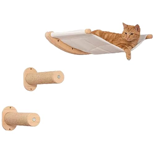 Katzenwandstufen, Holz-Katzenwand-Hängematte, Balkon-Katzen-Wandmontage, Katzenkletterrahmen, Katzenbett, Katzenregal, Haustier-Katzenleiter-Hängematte, C Katzenwandstufen, Holz-Katzenwand-Hängematte, Balkon-Katzen-Wandmontage, Katzenkletterrahmen, Katzenbett, Katzenregal, Haustier-Katzenleiter-Hängematte, C von Generisch