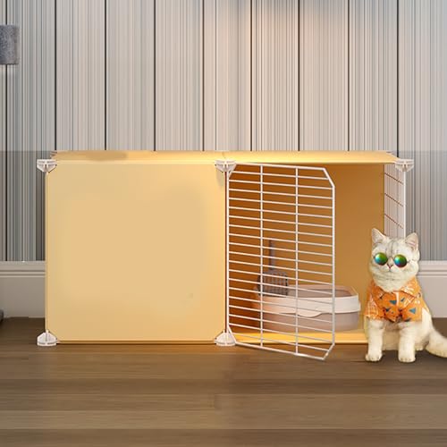 Katzenzaun für den Innenbereich mit dicken Stahlstäben, einfache DIY-Montage, Haustierzaun für kleine und mittelgroße Katzen, perfekt für den Heimgebrauch von Generisch