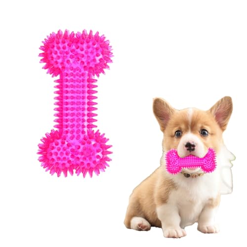 Kauspielzeug für Hunde mit Zahnbürste, unzerstörbar, robust, quietschendes Spielzeug, langlebiges Gummiknochenspielzeug, Zahnreinigung und Training zum Zahnen, Kauspielzeug, Zahnpflege für kleine, Kauspielzeug für Hunde mit Zahnbürste, unzerstörbar, robust, quietschendes Spielzeug, langlebiges Gummiknochenspielzeug, Zahnreinigung und Training zum Zahnen, Kauspielzeug, Zahnpflege für kleine, von Generisch