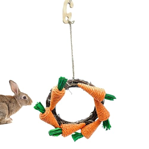 Kauspielzeug für Kaninchen, Vogelkauspielzeug, Karotten-Design, Eichhörnchen-Spielzeug, Kleintier-Zähne Spielzeug, Kaninchenspielzeug für Meerschweinchen, Chinchillas, Hamster von Generisch