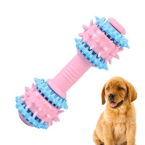 Kauspielzeug für Welpen, unzerstörbar, quietschendes Hundespielzeug, Zahnbürste, Kauspielzeug zum Zahnen, lebensmittelecht, rutschfeste Beißringe, buntes interaktives Kauspielzeug für Hunde von Generisch