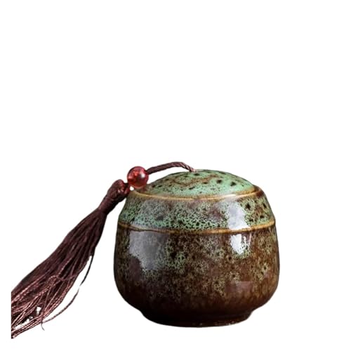 Keramik-Kanister für Haustiere, Urne, Siegel, großes Andenken, Schatulle, Porzellanglas, Asche, Aufbewahrung, Erinnerungen, Beerdigungshalter, Grün, 17,8 x 17,8 x 17,8 cm Keramik-Kanister für Haustiere, Urne, Siegel, großes Andenken, Schatulle, Porzellanglas, Asche, Aufbewahrung, Erinnerungen, Beerdigungshalter, Grün, 17,8 x 17,8 x 17,8 cm von Generisch