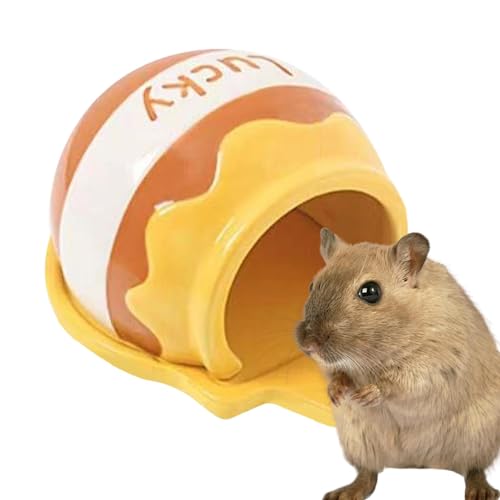 Keramiknest für Hamster,Hamsterhaus aus Keramik,Cartoon kühlendes Hamsterhaus - Haustiernest aus Keramik mit glatten Oberflächen für Meerschweinchen, Chinchillas, Flughörnchen, Hamster und Eidechsen Keramiknest für Hamster,Hamsterhaus aus Keramik,Cartoon kühlendes Hamsterhaus - Haustiernest aus Keramik mit glatten Oberflächen für Meerschweinchen, Chinchillas, Flughörnchen, Hamster und Eidechsen von Generisch