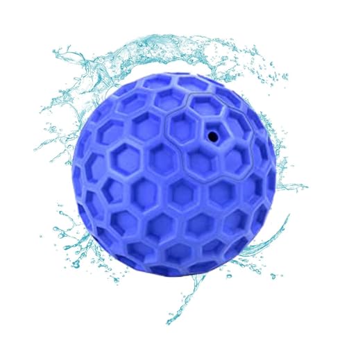 Kicherball für Hunde – Unzerstörbarer Hundeball | Bissfestes interaktives Hundespielzeug | Lustige Geräusche beim Rollen oder Schütteln, interaktiver Hundeball für Kauer, Kicherball, Hundespielzeug von Generisch