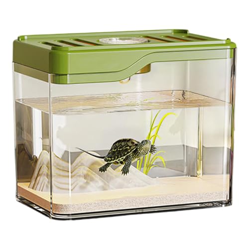 Klarer Fisch -Tank -Top -Lüftungslochdesign Fischtankraum Dekorschale mit farbenfrohen LED -Leuchten für Häuser oder Büros von Generisch