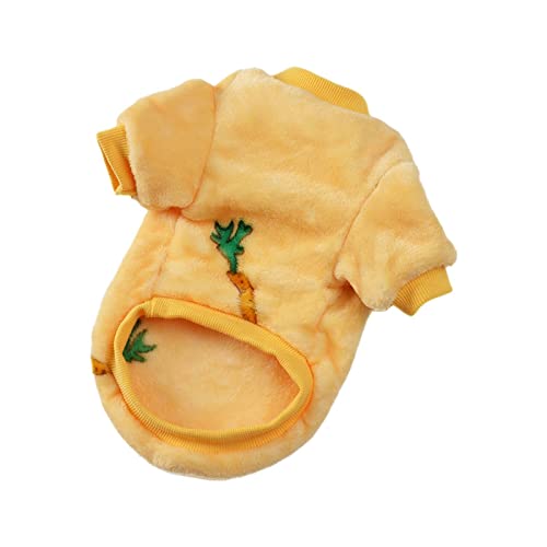 Kleidung Hund Tierkleidung Hundekleidung - Winterkleidung Teddybär Tierbekleidung Katze Frühlingskleidung Zwei Beine Hunde Fliege (Yellow, M) von Generisch