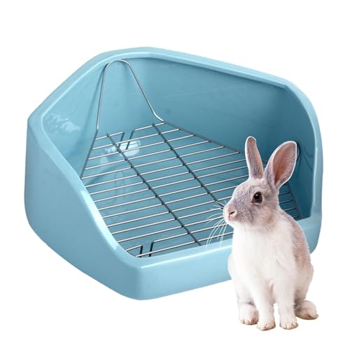 Kleine Haustier-Ecktoilette, Hasentoiletten-Ecke,Pet Bunny Toilette Kleintier-Eckpfanne - Abnehmbare Draht-Design-Haustiertoilette, Kleintier-Töpfchen-Trainer-Toilette für Hasen und Hühner Kleine Haustier-Ecktoilette, Hasentoiletten-Ecke,Pet Bunny Toilette Kleintier-Eckpfanne - Abnehmbare Draht-Design-Haustiertoilette, Kleintier-Töpfchen-Trainer-Toilette für Hasen und Hühner von Generisch