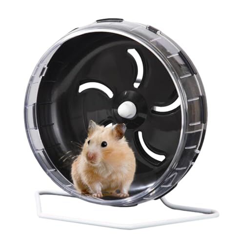 Kleines Hamsterrad, verstellbarer Ständer, leises Laufrad – Käfiglaufspielzeug, kleine Haustiere, Aktivitätszubehör für Schlafsaal, Schlafzimmer, Wohnzimmer, Wohnung von Generisch