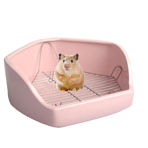 Kleintier-Katzentoilette, Hasen-Katzentoilette,Pet Bunny Toilette Kleintier-Eckpfanne - Abnehmbare Draht-Design-Haustiertoilette, Kleintier-Töpfchen-Trainer-Toilette für Hasen und Hühner Kleintier-Katzentoilette, Hasen-Katzentoilette,Pet Bunny Toilette Kleintier-Eckpfanne - Abnehmbare Draht-Design-Haustiertoilette, Kleintier-Töpfchen-Trainer-Toilette für Hasen und Hühner von Generisch