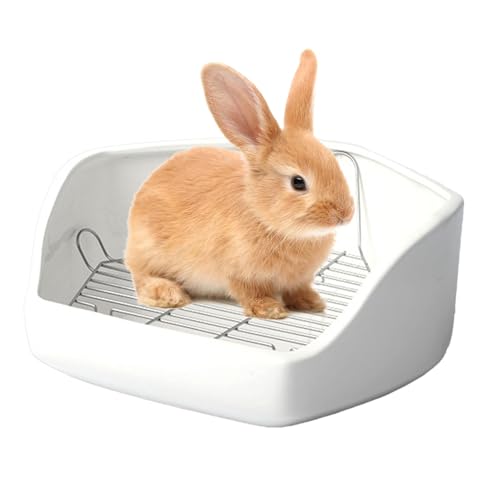 Kleintier-Katzentoilette, Hasen-Katzentoilette - Käfig-Eck-Toilettenpfanne Hasen-Katzentoilette,Haustier-Töpfchentrainer für den Innenbereich, Tiertoilette in Fünfeckform für Hühner und Enten Kleintier-Katzentoilette, Hasen-Katzentoilette - Käfig-Eck-Toilettenpfanne Hasen-Katzentoilette,Haustier-Töpfchentrainer für den Innenbereich, Tiertoilette in Fünfeckform für Hühner und Enten von Generisch