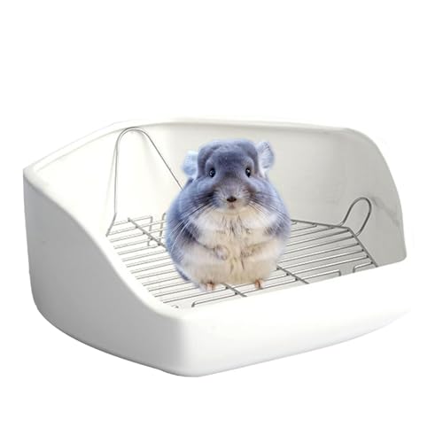 Kleintier-Katzentoilette, Hasen-Katzentoilette - Pet Bunny Toilette Kleintier-Eckpfanne | Abnehmbarer, fünfeckiger Draht-Töpfchentrainer für kleine Haustiere für den Innenbereich für Chinchilla und En Kleintier-Katzentoilette, Hasen-Katzentoilette - Pet Bunny Toilette Kleintier-Eckpfanne | Abnehmbarer, fünfeckiger Draht-Töpfchentrainer für kleine Haustiere für den Innenbereich für Chinchilla und En von Generisch