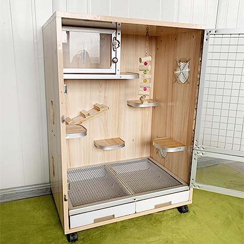Kleintierkäfig Haustierkäfig mit herausnehmbarem Tablett/Rädern, Hamsterkäfig 3 Schichten mit Eisnest, um Haustiere im Sommer kühl zu halten Kleintierkäfig Haustierkäfig mit herausnehmbarem Tablett/Rädern, Hamsterkäfig 3 Schichten mit Eisnest, um Haustiere im Sommer kühl zu halten von Generisch