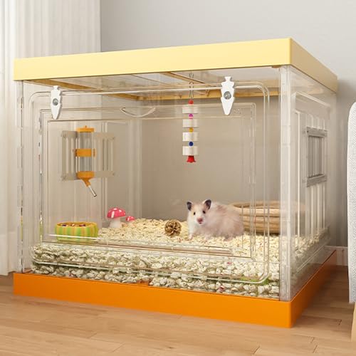 Kleintierkäfig mit transparenter Vordertür, ideal für Hamster, Chinchillas, Reptilien, leicht zugängliches Design Kleintierkäfig mit transparenter Vordertür, ideal für Hamster, Chinchillas, Reptilien, leicht zugängliches Design von Generisch