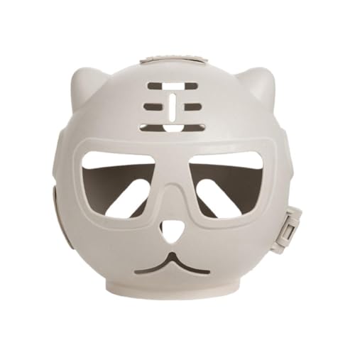 Kopfbedeckung, tragbar, verhindert Beißen und Kratzen, atmungsaktiv, für Katzen, Haustierprodukte, Tragetasche, Reisepflege, Grimaldus Maulkorb, 3D-gedruckter Schutz, aggressiver Helm, Hund für Maske Kopfbedeckung, tragbar, verhindert Beißen und Kratzen, atmungsaktiv, für Katzen, Haustierprodukte, Tragetasche, Reisepflege, Grimaldus Maulkorb, 3D-gedruckter Schutz, aggressiver Helm, Hund für Maske von Generisch