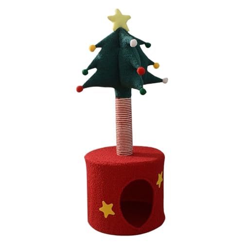 Kratzbaum Weihnachten - Geformtes Katzenklettergerüst & Kratzbaum für Katzen & Kätzchen - Gemütliche Katzenhütte Perfekt für Katzenfreunde von Generisch