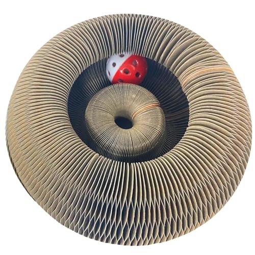 Kratzbrett Katze Magische Orgel Katzenkratzbrett, Kitten Kratzbrett für Junge Katze,Interaktive Kratzunterlage mit Ball, Katzenspielzeug Intelligenz Intelligenzspielzeug von Generisch