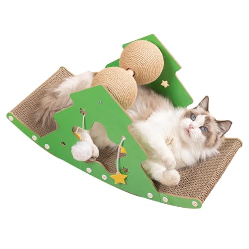 Kratzmatte für Katzen, Kratzbaum mit Holzschüttelbasis, Weihnachtsbaum-Design, Katzenkrallenschärfer, Bett, Karton, Bett, Innen, Katzenkratz-Möbelschutz, Möbelschutz Kratzmatte für Katzen, Kratzbaum mit Holzschüttelbasis, Weihnachtsbaum-Design, Katzenkrallenschärfer, Bett, Karton, Bett, Innen, Katzenkratz-Möbelschutz, Möbelschutz von Generisch
