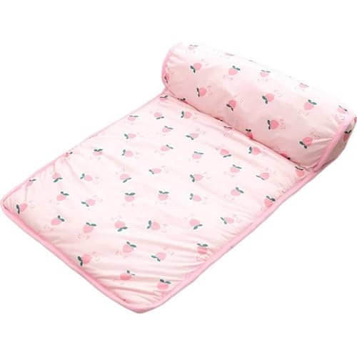 Kühlbett für Katzen und Hunde, tragbare Sommer-Pads für Outdoor-Decke, selbstwaschbares Kühlkissen, atmungsaktiv, Sommer-Eismatte, Schlafmatte mit Kissen für alle Arten von Haustieren von Generisch