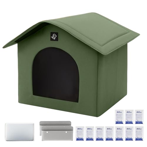 Kühlendes Katzenhaus – Kätzchenzelt – isoliertes tragbares Kühlhaus mit saugfähigen Taschen und Eisbeutel für Haustiere, Hunde, Welpen, drinnen und draußen Kühlendes Katzenhaus – Kätzchenzelt – isoliertes tragbares Kühlhaus mit saugfähigen Taschen und Eisbeutel für Haustiere, Hunde, Welpen, drinnen und draußen von Generisch