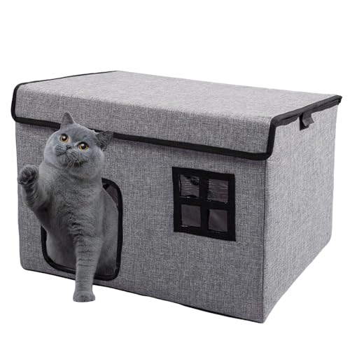 Kühlendes Katzenhaus für den Außenbereich, 3D-Kühlhaus für Katzen, geräumige abnehmbare Betten, Höhle, thermisches Design für Kätzchen, Innenbereich, Haustierhaus, Hunde, Schattenkomfort Kühlendes Katzenhaus für den Außenbereich, 3D-Kühlhaus für Katzen, geräumige abnehmbare Betten, Höhle, thermisches Design für Kätzchen, Innenbereich, Haustierhaus, Hunde, Schattenkomfort von Generisch
