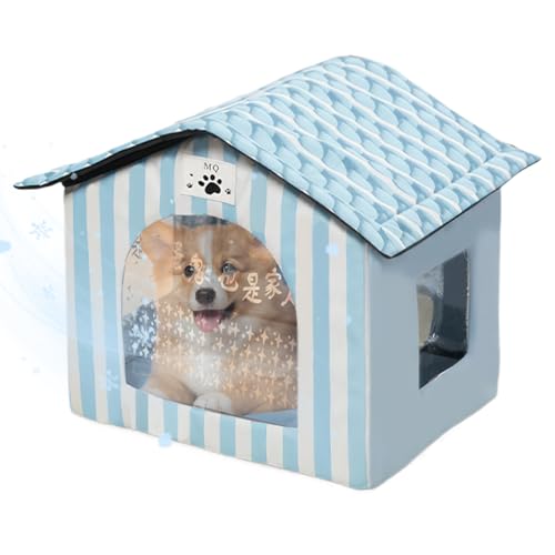 Kühlhaus für Katzen, isoliertes Haustierhaus, tragbare Hundehütte, Eispack-Einsatz, wetterbeständig, gebaut für Sommergärten, Hinterhof, Innen- und Außenbereich, 42 x 50 x 49 cm Kühlhaus für Katzen, isoliertes Haustierhaus, tragbare Hundehütte, Eispack-Einsatz, wetterbeständig, gebaut für Sommergärten, Hinterhof, Innen- und Außenbereich, 42 x 50 x 49 cm von Generisch