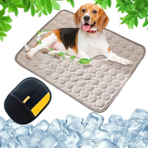 Kühlmatte für Hunde und Tierhaarentferner Handschuh, Testsieger kühlmatte Hund Selbstkühlend aus Eisseide-Material, Hundekühlmatte, Kühldecke Katze & Hunde Kühlmatte (Grau, S:50×40 cm | 20×16") Kühlmatte für Hunde und Tierhaarentferner Handschuh, Testsieger kühlmatte Hund Selbstkühlend aus Eisseide-Material, Hundekühlmatte, Kühldecke Katze & Hunde Kühlmatte (Grau, S:50×40 cm | 20×16") von Generisch
