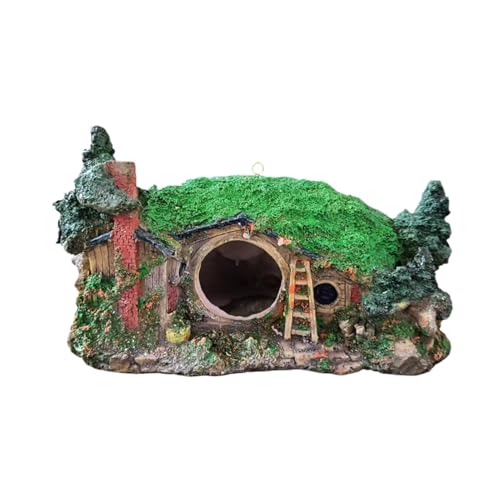 Künstliche Reptilienhaus-Vogelhaus-Dekoration aus Kunstharz, Aquarium-Dekoration, für Reptilien und Betta-Fische, Schwimmhöhle, mit hängendem Ring Künstliche Reptilienhaus-Vogelhaus-Dekoration aus Kunstharz, Aquarium-Dekoration, für Reptilien und Betta-Fische, Schwimmhöhle, mit hängendem Ring von Generisch