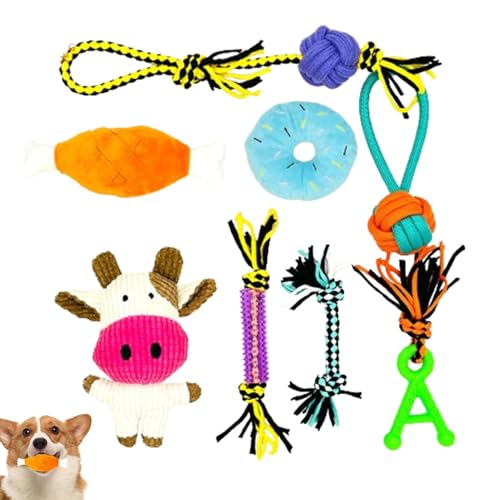 Kuh-Hundespielzeug für kleine Hunde, Kuh-Hundespielzeug,Stofftiere Seil Kauspielzeug | Niedliches Welpenspielzeug für kleine und mittelgroße Hunde. Interaktives Langeweilespielzeug für aggressive Kaue Kuh-Hundespielzeug für kleine Hunde, Kuh-Hundespielzeug,Stofftiere Seil Kauspielzeug | Niedliches Welpenspielzeug für kleine und mittelgroße Hunde. Interaktives Langeweilespielzeug für aggressive Kaue von Generisch