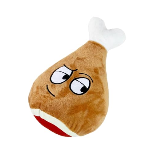 Kuscheltier für Hunde, Stofftiere für Hunde | Kauspielzeug für Haustiere in Lebensmittelform - Interaktives Welpen-Komfortspielzeug, entzückender Hunde-Beißplüsch mit Sound für kleine und mittelgroße von Generisch