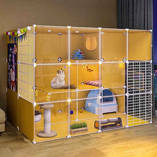 LFONDIGE Laufstall für Katzen, großer Katzenkäfig, Chinchilla-Käfig, abnehmbarer Metalldraht, Kleintierkäfig mit geschlossener Katzentoilette für Haustiere, Welpen, Frettchen, Kaninchen, Igel LFONDIGE Laufstall für Katzen, großer Katzenkäfig, Chinchilla-Käfig, abnehmbarer Metalldraht, Kleintierkäfig mit geschlossener Katzentoilette für Haustiere, Welpen, Frettchen, Kaninchen, Igel von Generisch