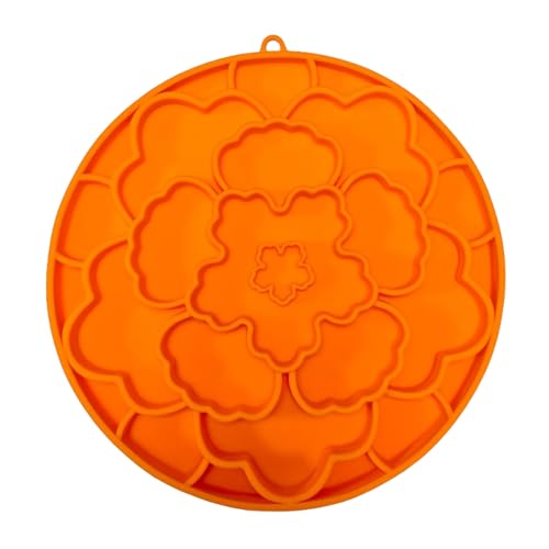 Langsame Feeder Bowl, Doppelseitiger Konstruktion, 20x19x3 Cm, Hunde-Leckenmatte, Katze Langsame Feedermatte, Sichere Und N-on-toxische Materialien, Für Haustiere, Katzen, Welpen, Langeweile, Training von Generisch