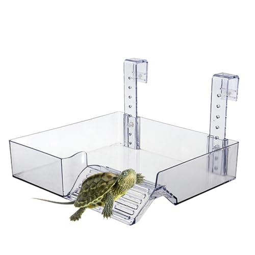 Generisch Large Turtle Dock | Floating Turtle Basking Ramp, Height-Adjustable Reptile, Shelter House for Frogs and Amphibians von Generisch
