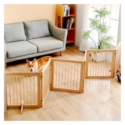 Laufgitter für den Innenbereich, aus Holz, 6 Paneele, freistehendes Haustiergitter, einfache Montage, zusammenklappbares und transparentes Design, 70 cm Höhe, 3 Stück Laufgitter für den Innenbereich, aus Holz, 6 Paneele, freistehendes Haustiergitter, einfache Montage, zusammenklappbares und transparentes Design, 70 cm Höhe, 3 Stück von Generisch