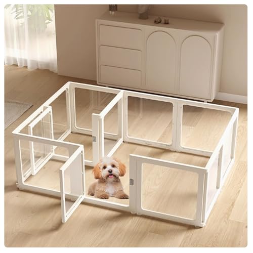 Laufstall aus transparentem Acryl, tragbarer und langlebiger Haustierzaun für den Innenbereich, Zuhause, Treppen, Kaminbarriere Laufstall aus transparentem Acryl, tragbarer und langlebiger Haustierzaun für den Innenbereich, Zuhause, Treppen, Kaminbarriere von Generisch