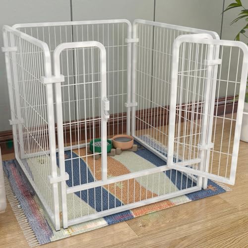 Laufstall für Haustiere, tragbar, robust, mit extra Befestigungsbeschlägen, für den Innen- und Außenbereich, für kleine, mittelgroße und große Hunde, Weiß Laufstall für Haustiere, tragbar, robust, mit extra Befestigungsbeschlägen, für den Innen- und Außenbereich, für kleine, mittelgroße und große Hunde, Weiß von Generisch